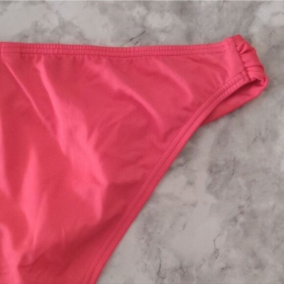 Victoria's Secret 2014 Coral Side Logo Lowrise Bikini Bottoms Large NWOT - Picture 8 of 16